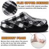 imageKuaiLu Womens Clog Slippers with Comfy Memory FoamBlack Plaidchoose One Size Up