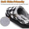 imageKuaiLu Womens Clog Slippers with Comfy Memory FoamBlack Plaidchoose One Size Up