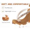 imageKuaiLu Womens Rhinestone Flip Flops with Comfort Arch Support Yoga Mat Cushion Sandals Fashion Summer Beach Travel Orthotic Walking Thong Sandles Slip on Plantar Fasciitis Indoor Outdoor ShoesWhite Khaki