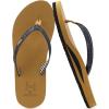 imageKuaiLu Womens Arch Support Flip Flops Comfortable Yoga Mat Slip on Summer Beach Walking Thong Cushion SandalsBlack Khaki