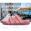 imageKuaiLu Gladiator Sandals for Women with Comfortable Arch Support Summer Beach Walking Fisherman Slides Boho Outfits Slip on Cushion Shoes Indoor OutdoorPink