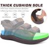 imageKuaiLu Mens Hiking Sandals with Arch Support Orthopedic Walking Recovery Sandals for Plantar Fasciitis Open Toe Summer Athletic Sport Comfortable Cushion Breathable Outdoor Water Sandals Size713Brown