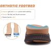 imageKuaiLu Mens Hiking Sandals with Arch Support Orthopedic Walking Recovery Sandals for Plantar Fasciitis Open Toe Summer Athletic Sport Comfortable Cushion Breathable Outdoor Water Sandals Size713Khaki