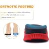 imageKuaiLu Mens Hiking Sandals with Arch Support Orthopedic Walking Recovery Sandals for Plantar Fasciitis Open Toe Summer Athletic Sport Comfortable Cushion Breathable Outdoor Water Sandals Size713BlackRed
