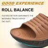 imageKuaiLu Mens Recovery Sandals Orthotic Thick Cushion Open Toe Sport Slides With Comfortable Plantar Fasciitis Arch Support Reduces Stress on Feet Joints ampamp Back PostExerciseKhaki Brown