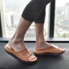imageKuaiLu Mens Recovery Sandals Orthotic Thick Cushion Open Toe Sport Slides With Comfortable Plantar Fasciitis Arch Support Reduces Stress on Feet Joints ampamp Back PostExerciseKhaki Brown