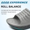 imageKuaiLu Mens Recovery Sandals Orthotic Thick Cushion Open Toe Sport Slides With Comfortable Plantar Fasciitis Arch Support Reduces Stress on Feet Joints ampamp Back PostExerciseGrey