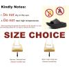 imageKuaiLu Mens Recovery Sandals Orthotic Thick Cushion Open Toe Sport Slides With Comfortable Plantar Fasciitis Arch Support Reduces Stress on Feet Joints ampamp Back PostExerciseBlack