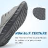 imageKuaiLu Mens Recovery Sandals Orthotic Thick Cushion Open Toe Sport Slides With Comfortable Plantar Fasciitis Arch Support Reduces Stress on Feet Joints ampamp Back PostExerciseGrey