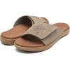 imageKuaiLu Mens Slides Soft Cushion Sport Sandals with Plantar Fasciitis Arch Support Adjustable Open Toe Summer Slippers Slip on Indoor Outdoor Size 715Chestnut