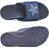 imageKuaiLu Mens Slides Soft Cushion Sport Sandals with Plantar Fasciitis Arch Support Adjustable Open Toe Summer Slippers Slip on Indoor Outdoor Size 715Dark Blue