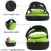 imageKuaiLu Womens Fashion Orthotic Slides Ladies Lightweight Athletic Yoga Mat Sandals Slip On Thick Cushion Slippers Sandals With Comfortable Plantar Fasciitis Arch SupportGreen