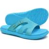imageKuaiLu Womens Fashion Orthotic Slides Ladies Lightweight Athletic Yoga Mat Sandals Slip On Thick Cushion Slippers Sandals With Comfortable Plantar Fasciitis Arch SupportBlue