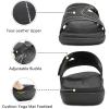 imageKuaiLu Womens Fashion Orthotic Slides Ladies Lightweight Athletic Yoga Mat Sandals Slip On Thick Cushion Slippers Sandals With Comfortable Plantar Fasciitis Arch SupportBlack