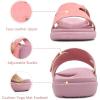 imageKuaiLu Womens Fashion Orthotic Slides Ladies Lightweight Athletic Yoga Mat Sandals Slip On Thick Cushion Slippers Sandals With Comfortable Plantar Fasciitis Arch SupportPink