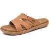 imageKuaiLu Womens Fashion Orthotic Slides Ladies Lightweight Athletic Yoga Mat Sandals Slip On Thick Cushion Slippers Sandals With Comfortable Plantar Fasciitis Arch SupportAllkhaki