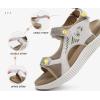 imageKuaiLu Womens Orthopedic Walking Sandals with Comfortable Arch Support Recovery Sport Relief Plantar Fasciitis Summer Outdoor Hiking Adjustable Strap Platform Cushion ShoesBeige