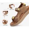 imageKuaiLu Womens Orthopedic Walking Sandals with Comfortable Arch Support Recovery Sport Relief Plantar Fasciitis Summer Outdoor Hiking Adjustable Strap Platform Cushion ShoesKhaki