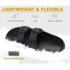 imageKuaiLu Womens Recovery Sandals Comfortable Plantar Fasciitis Arch Support Ladies Orthotic Sport Slides Open Toe Slip On Thick Athletic Cushion Slippers Summer Pool Beach SandlesDark Black1