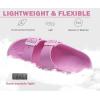 imageKuaiLu Womens Recovery Sandals With Comfortable Plantar Fasciitis Arch Support Orthotic Adjustable Thick Cushion Sport Slides Reduces Stress on Feet Joints ampamp Back PostExercisePink White