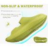 imageKuaiLu Womens Recovery Sandals With Comfortable Plantar Fasciitis Arch Support Orthotic Adjustable Thick Cushion Sport Slides Reduces Stress on Feet Joints ampamp Back PostExerciseGreen