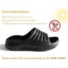 imageKuaiLu Womens Recovery Sandals With Comfortable Plantar Fasciitis SupportLadies Orthotic Open Toe Sport Slides Thick Cushion Reduces Stress on FeetJoints ampamp Back PostExerciseAll Black