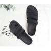 imageKuaiLu Womens Slides Sandals with Plantar Fasciitis Arch Support Fashion Comfort Adjustable Flat Sandals Ladies Lightweight Orthotic Slip on SandalsBlack