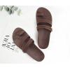 imageKuaiLu Womens Slides Sandals with Plantar Fasciitis Arch Support Fashion Comfort Adjustable Flat Sandals Ladies Lightweight Orthotic Slip on SandalsBrown