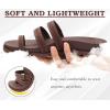 imageKuaiLu Womens Slides Sandals with Plantar Fasciitis Arch Support Fashion Comfort Adjustable Flat Sandals Ladies Lightweight Orthotic Slip on SandalsBrown