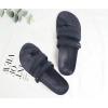 imageKuaiLu Womens Slides Sandals with Plantar Fasciitis Arch Support Fashion Comfort Adjustable Flat Sandals Ladies Lightweight Orthotic Slip on SandalsDarkblue
