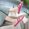 imageKuaiLu Womens Slides Sandals with Plantar Fasciitis Arch Support Fashion Comfort Adjustable Flat Sandals Ladies Lightweight Orthotic Slip on SandalsFuchsia
