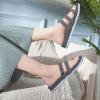 imageKuaiLu Womens Slides Sandals with Plantar Fasciitis Arch Support Fashion Comfort Adjustable Flat Sandals Ladies Lightweight Orthotic Slip on SandalsGrey
