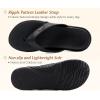 imageKuaiLu Flip Flops For Women Ladies Orthotic Yoga Mat Cushion Sandals Dressy Womans Lightweight Summer Slip On Beach Thong Sandles with Comfortable Arch Support US Size 512Black