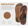imageKuaiLu Womens Fashion Orthotic Flip Flops Ladies Athletic Thick Cushion Recovery Thong Sandals Slip On Memory Foam Walking Sandles With Comfortable Plantar Fasciitis Arch SupportKhaki Brown