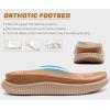 imageKuaiLu Womens Fashion Orthotic Flip Flops Ladies Athletic Thick Cushion Recovery Thong Sandals Slip On Memory Foam Walking Sandles With Comfortable Plantar Fasciitis Arch SupportKhaki