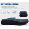 imageKuaiLu Womens Fashion Orthotic Flip Flops Ladies Athletic Thick Cushion Recovery Thong Sandals Slip On Memory Foam Walking Sandles With Comfortable Plantar Fasciitis Arch SupportBlack