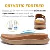 imageKuaiLu Womens Fashion Orthotic Slides Thick Cushion Recovery Sandals Ladies Slip On Walking Sandles With Comfortable Plantar Fasciitis Arch Support Indoor OutdoorKhaki