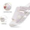 imageKuaiLu Womens Fashion Orthotic Slides Thick Cushion Recovery Sandals Ladies Slip On Walking Sandles With Comfortable Plantar Fasciitis Arch Support Indoor OutdoorSnow White