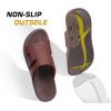 imageKuaiLu Womens Fashion Orthotic Slides Thick Cushion Recovery Sandals Ladies Slip On Walking Sandles With Comfortable Plantar Fasciitis Arch Support Indoor OutdoorBrown