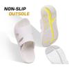 imageKuaiLu Womens Fashion Orthotic Slides Thick Cushion Recovery Sandals Ladies Slip On Walking Sandles With Comfortable Plantar Fasciitis Arch Support Indoor OutdoorSnow White