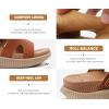 imageKuaiLu Womens Fashion Orthotic Slides Thick Cushion Recovery Sandals Ladies Slip On Walking Sandles With Comfortable Plantar Fasciitis Arch Support Indoor OutdoorColor Khaki