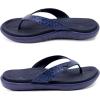 imageKuaiLu Womens Flip Flops Ladies Yoga Mat Comfortable Walking Thong Sandals With Plantar Fasciitis Arch Support Slip On Indoor Outdoor For SummerDark Blue