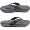 imageKuaiLu Womens Flip Flops Ladies Yoga Mat Comfortable Walking Thong Sandals With Plantar Fasciitis Arch Support Slip On Indoor Outdoor For SummerElegant Grey