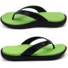imageKuaiLu Womens Flip Flops Ladies Yoga Mat Comfortable Walking Thong Sandals With Plantar Fasciitis Arch Support Slip On Indoor Outdoor For SummerGreen Black