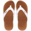 imageKuaiLu Womens Flip Flops Ladies Yoga Mat Comfortable Walking Thong Sandals With Plantar Fasciitis Arch Support Slip On Indoor Outdoor For SummerWhite Khaki