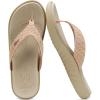 imageKuaiLu Womens Flip Flops Ladies Yoga Mat Comfortable Walking Thong Sandals With Plantar Fasciitis Arch Support Slip On Indoor Outdoor For SummerWhite