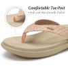 imageKuaiLu Womens Flip Flops Ladies Yoga Mat Comfortable Walking Thong Sandals With Plantar Fasciitis Arch Support Slip On Indoor Outdoor For SummerWhite