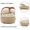 imageKuaiLu Womens Flip Flops Ladies Yoga Mat Comfortable Walking Thong Sandals With Plantar Fasciitis Arch Support Slip On Indoor Outdoor For SummerWhite