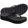 imageKuaiLu Womens Flip Flops Ladies Yoga Mat Platform Thong Sandals Dressy Womans Lightweight Summer Slip On Beach Flip Flop Sandles Soft Cushion Footbed Arch SupportBlackchoose a Smaller Size