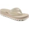 imageKuaiLu Womens Flip Flops Ladies Yoga Mat Platform Thong Sandals Dressy Womans Lightweight Summer Slip On Beach Flip Flop Sandles Soft Cushion Footbed Arch SupportOff Whitechoose a Smaller Size